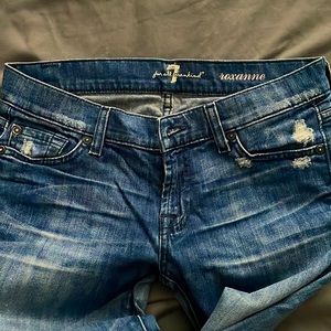 7 for all mankind ROXANNE destroyed sz 26